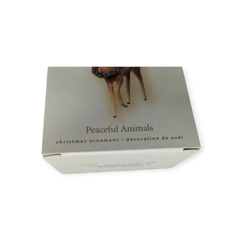 2007 Hallmark Keepsake Ornament VIP Gift Peaceful Animals Wood Deer NIB